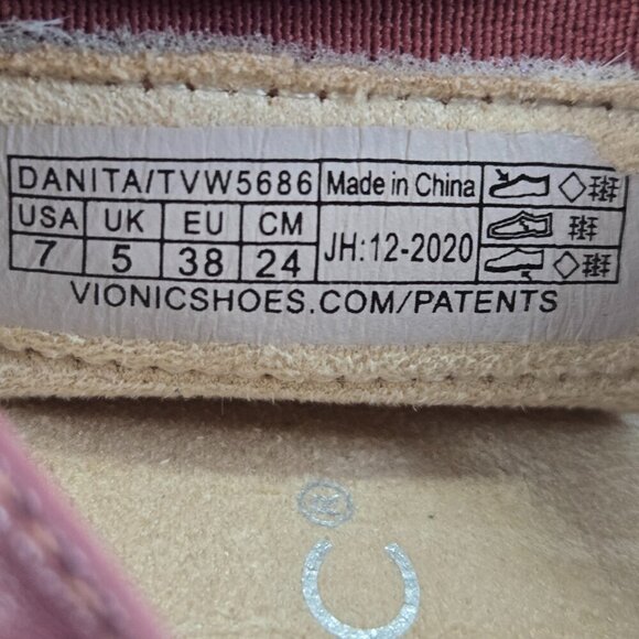Vionic Women's Rest Danita Backstrap Sandal Size 7 in color Marsala - Picture 10 of 10